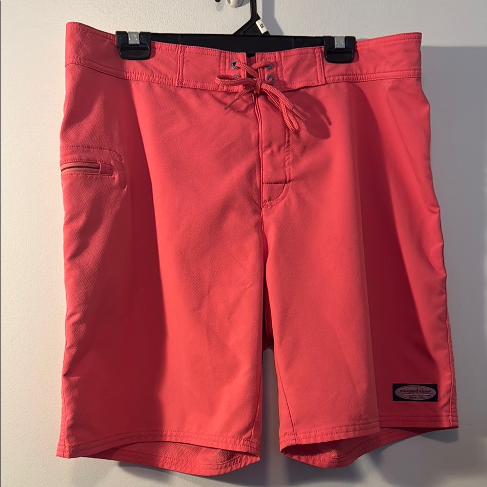Vineyard Vines Pink Quick-Dry Board Shorts